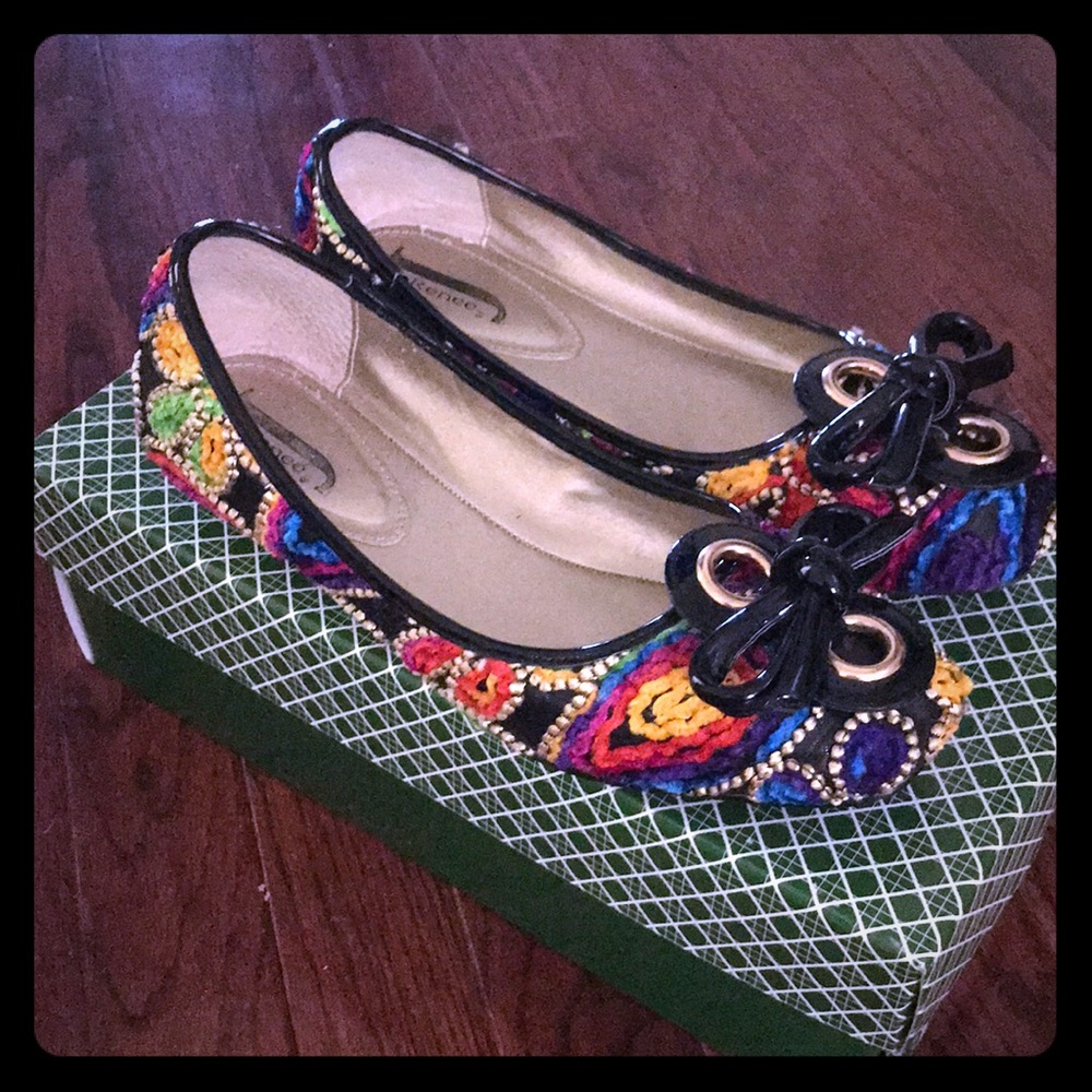 Multi colored flats by J. Renee’